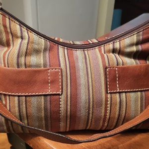 Fossil Canvas Small Hobo  Tote Bag